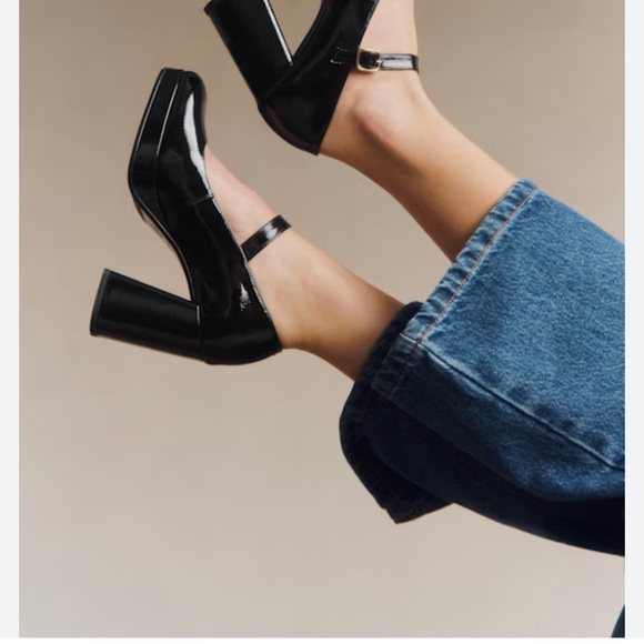 Sezane Carmen Black Patent Leather Mary Jane’s NIB NWT - Picture 2 of 12